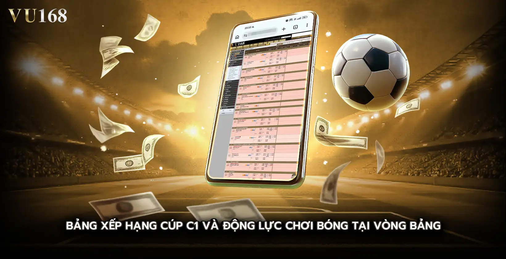 Bảng xếp hạng cúp c1
